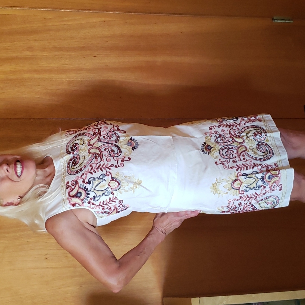 Chelsea & Violet 2 piece embroidered top and skirt.